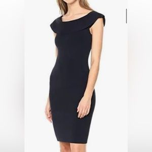 Small navy scoop neck dress, Elie Tahari